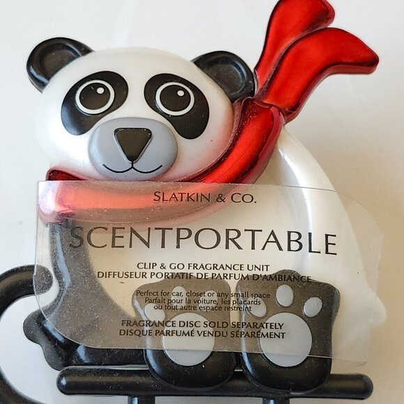 RETRO Giant Panda SCENTPORTABLE Slatkin and Co. BNIP Bath and Body Works - Picture 2 of 3
